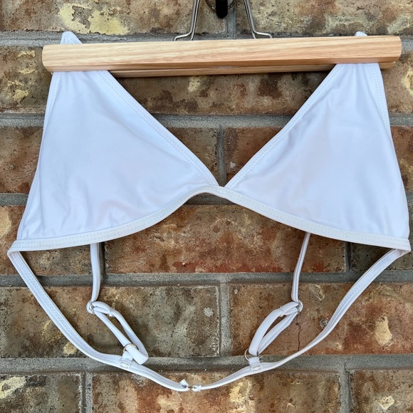 NWOT Shein White Bathing Suit Top - Picture 2 of 10